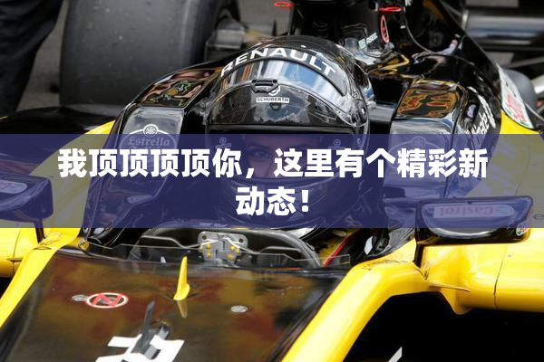 我顶顶顶顶你，这里有个精彩新动态！