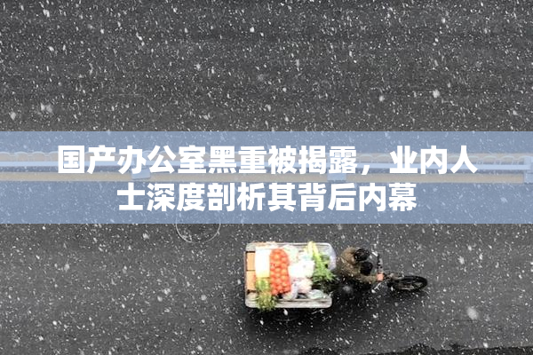 国产办公室黑重被揭露，业内人士深度剖析其背后内幕