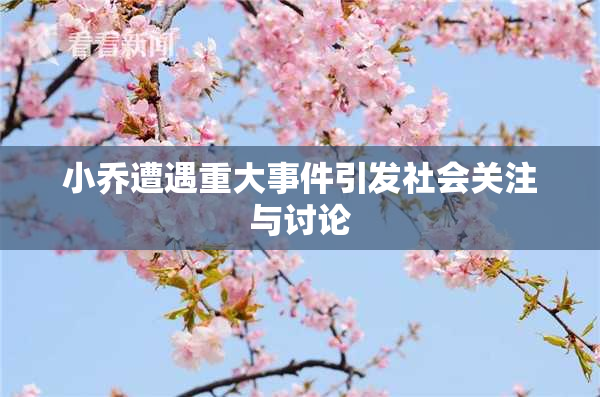 小乔遭遇重大事件引发社会关注与讨论