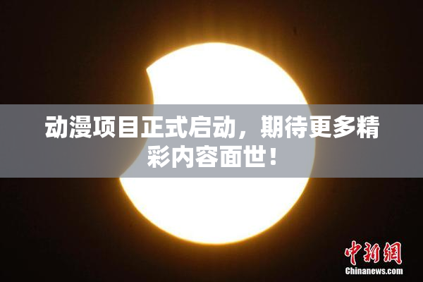 动漫项目正式启动，期待更多精彩内容面世！