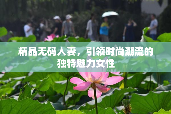精品无码人妻，引领时尚潮流的独特魅力女性