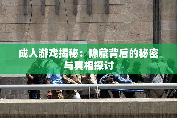 成人游戏揭秘：隐藏背后的秘密与真相探讨