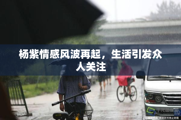 杨紫情感风波再起，生活引发众人关注