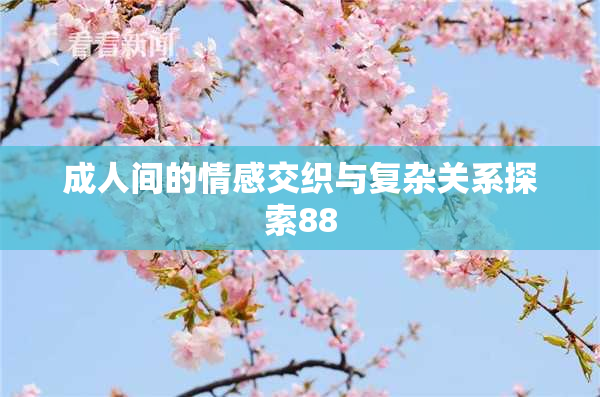 成人间的情感交织与复杂关系探索88