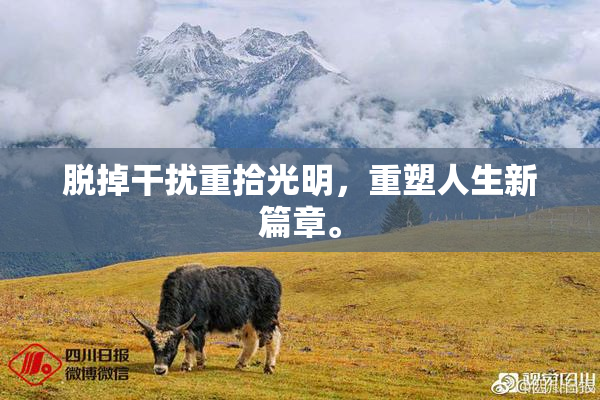 脱掉干扰重拾光明，重塑人生新篇章。