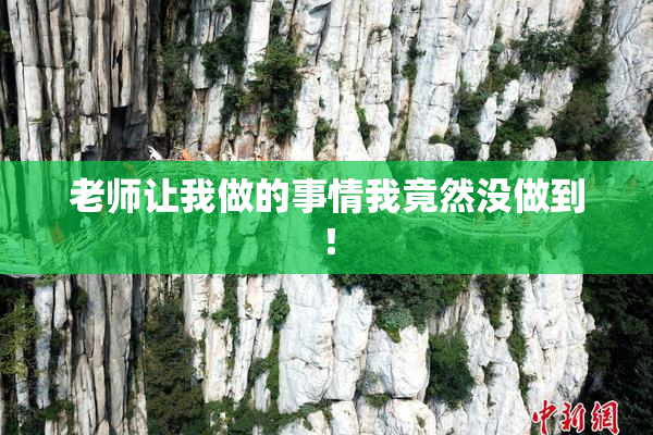 老师让我做的事情我竟然没做到！