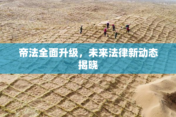 帝法全面升级，未来法律新动态揭晓