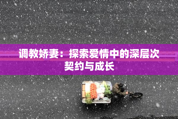 调教娇妻：探索爱情中的深层次契约与成长