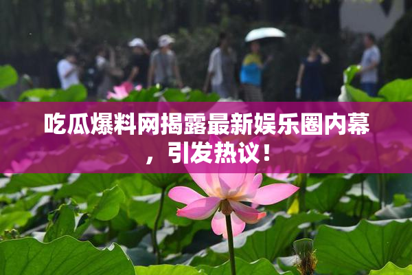 吃瓜爆料网揭露最新娱乐圈内幕，引发热议！
