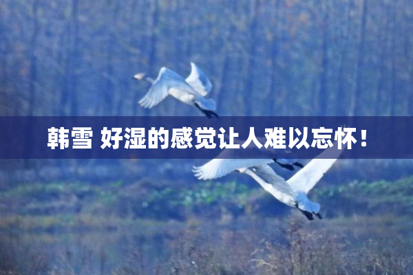 韩雪 好湿的感觉让人难以忘怀！