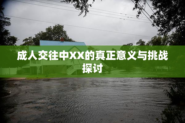 成人交往中XX的真正意义与挑战探讨