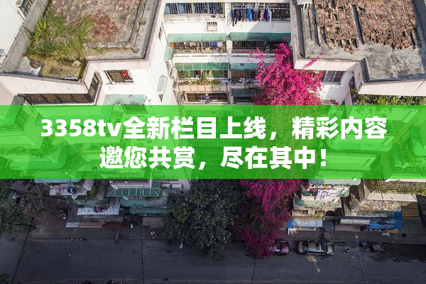 3358tv全新栏目上线，精彩内容邀您共赏，尽在其中！