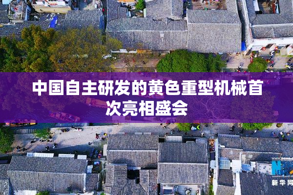 中国自主研发的黄色重型机械首次亮相盛会
