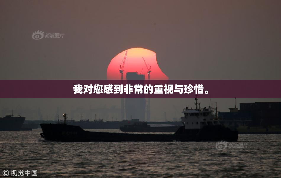 我对您感到非常的重视与珍惜。