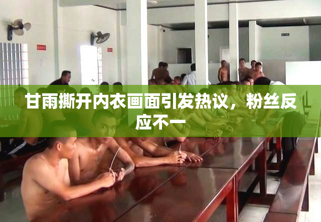 甘雨撕开内衣画面引发热议，粉丝反应不一
