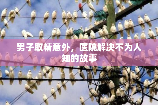 男子取精意外，医院解决不为人知的故事