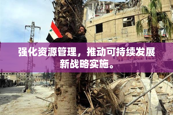 强化资源管理，推动可持续发展新战略实施。