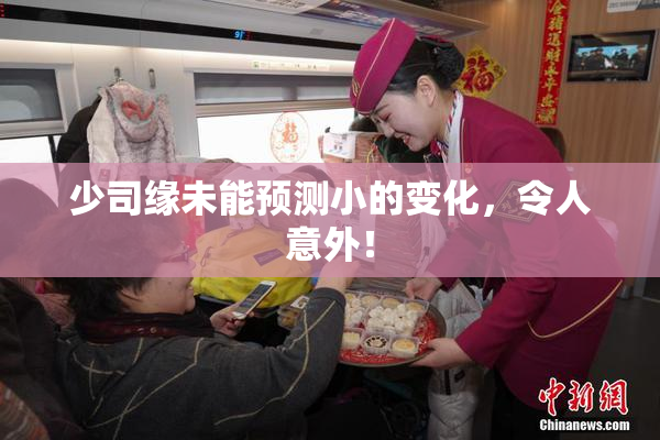少司缘未能预测小的变化，令人意外！
