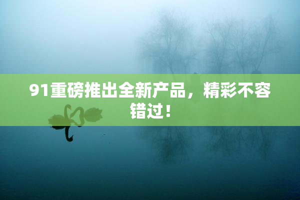 91重磅推出全新产品，精彩不容错过！
