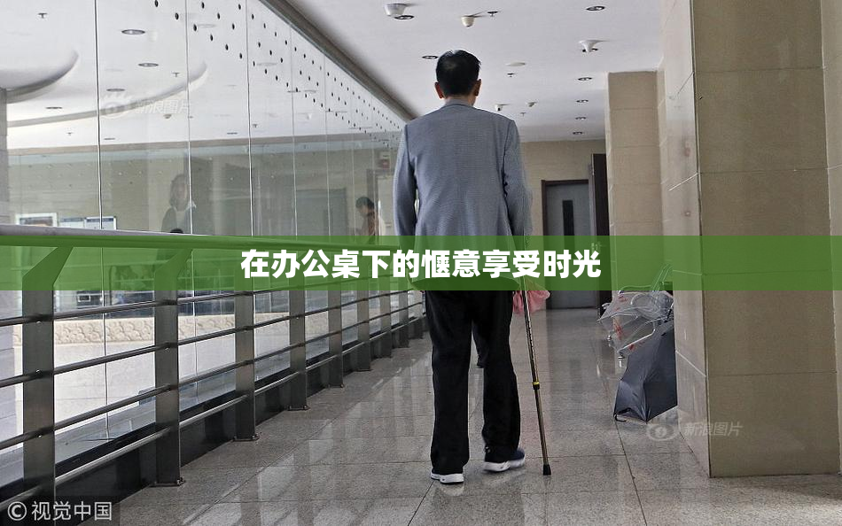 在办公桌下的惬意享受时光