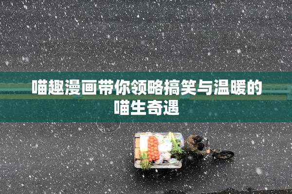 喵趣漫画带你领略搞笑与温暖的喵生奇遇