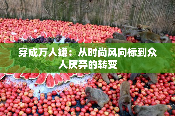 穿成万人嫌：从时尚风向标到众人厌弃的转变