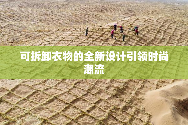 可拆卸衣物的全新设计引领时尚潮流