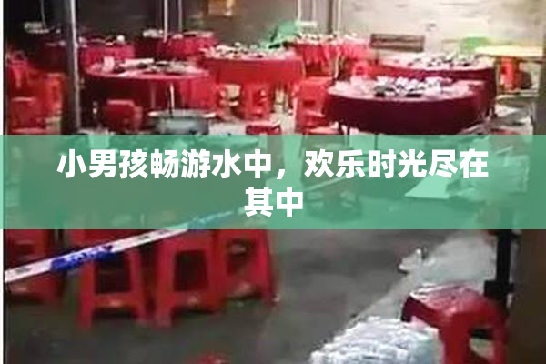 小男孩畅游水中，欢乐时光尽在其中