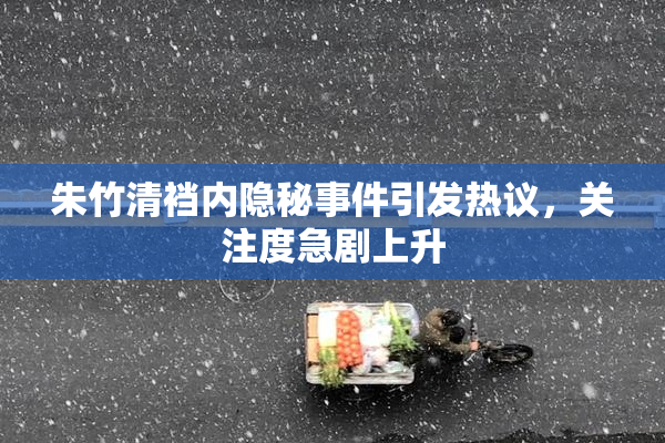 朱竹清裆内隐秘事件引发热议，关注度急剧上升