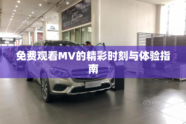 免费观看MV的精彩时刻与体验指南