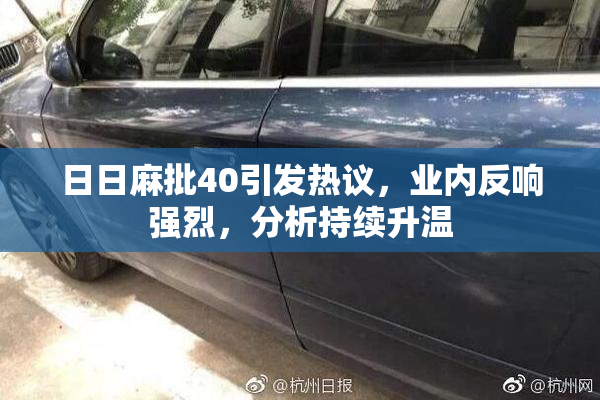 日日麻批40引发热议，业内反响强烈，分析持续升温