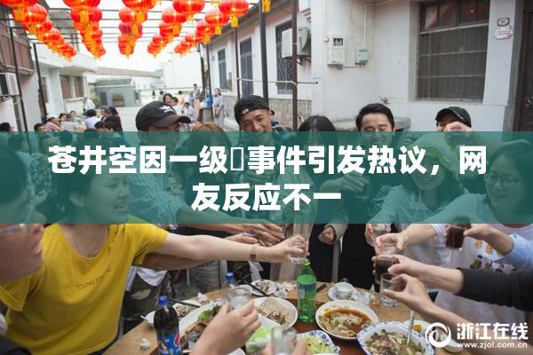 苍井空因一级婬事件引发热议，网友反应不一