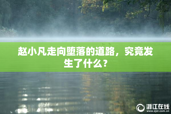 赵小凡走向堕落的道路，究竟发生了什么？