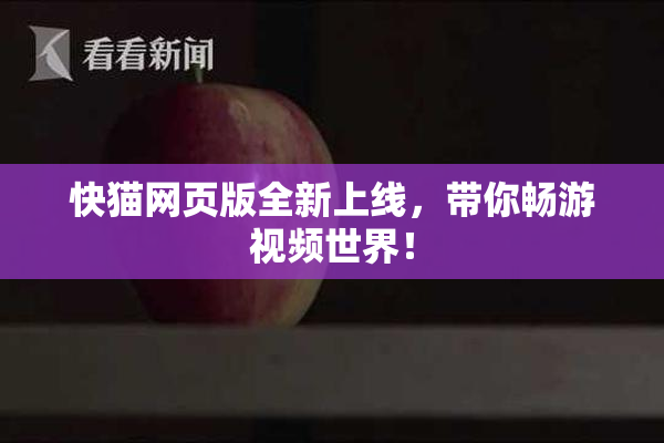 快猫网页版全新上线，带你畅游视频世界！