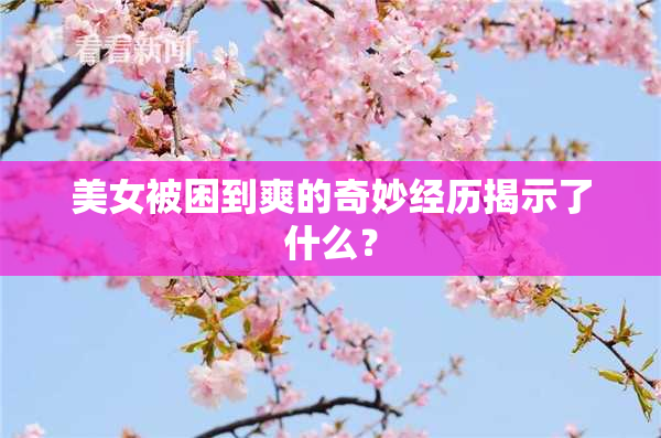 美女被困到爽的奇妙经历揭示了什么？