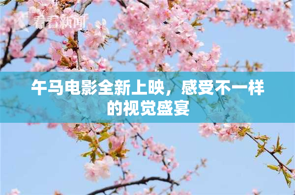 午马电影全新上映，感受不一样的视觉盛宴