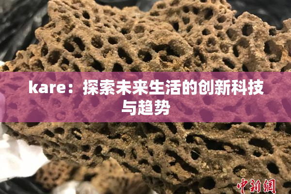 kare：探索未来生活的创新科技与趋势