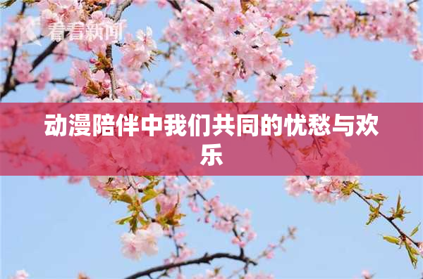 动漫陪伴中我们共同的忧愁与欢乐