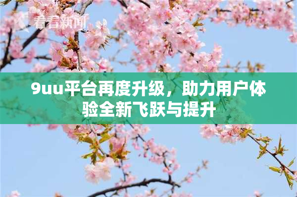 9uu平台再度升级，助力用户体验全新飞跃与提升