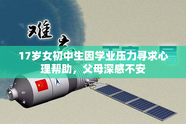 17岁女初中生因学业压力寻求心理帮助，父母深感不安