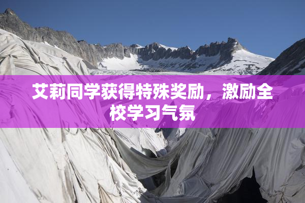 艾莉同学获得特殊奖励，激励全校学习气氛