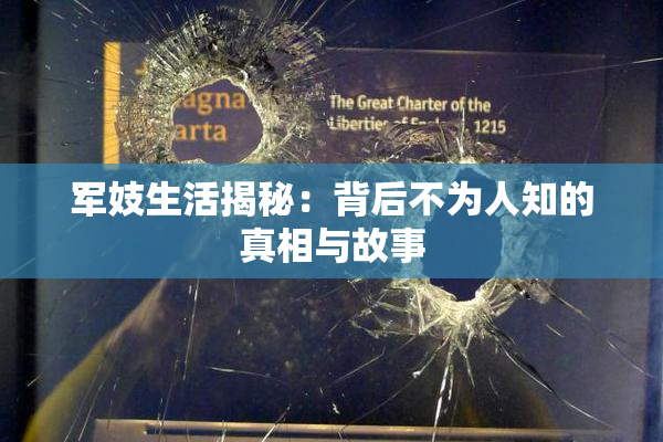 军妓生活揭秘：背后不为人知的真相与故事
