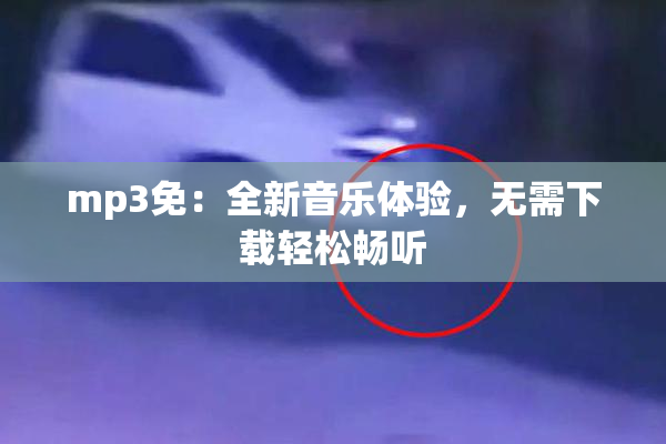 mp3免：全新音乐体验，无需下载轻松畅听