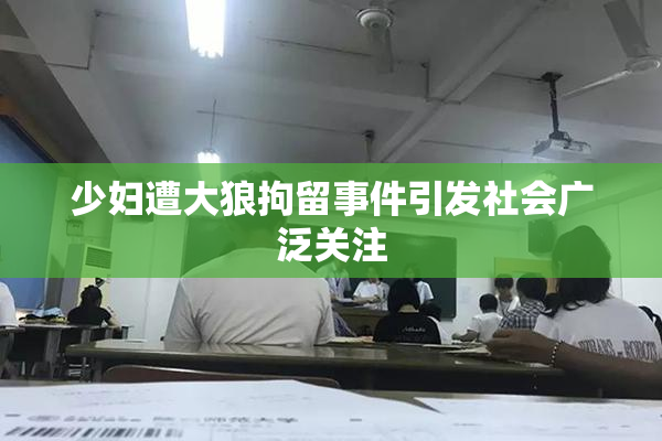 少妇遭大狼拘留事件引发社会广泛关注