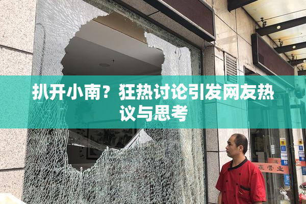 扒开小南？狂热讨论引发网友热议与思考