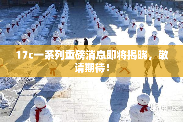17c一系列重磅消息即将揭晓，敬请期待！