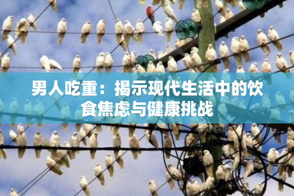 男人吃重：揭示现代生活中的饮食焦虑与健康挑战