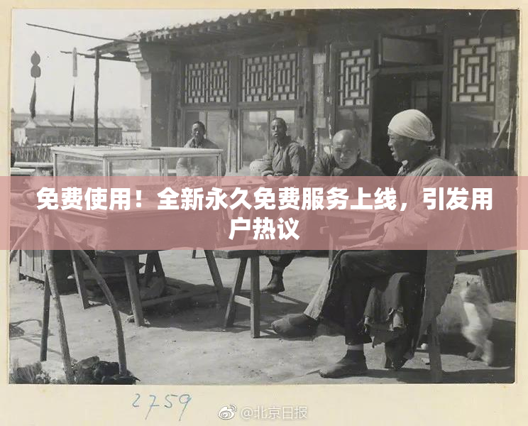 免费使用！全新永久免费服务上线，引发用户热议
