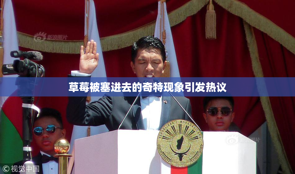 草莓被塞进去的奇特现象引发热议
