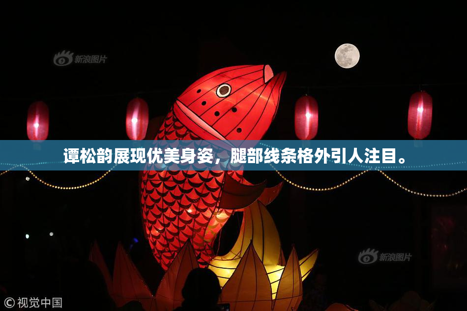 谭松韵展现优美身姿，腿部线条格外引人注目。